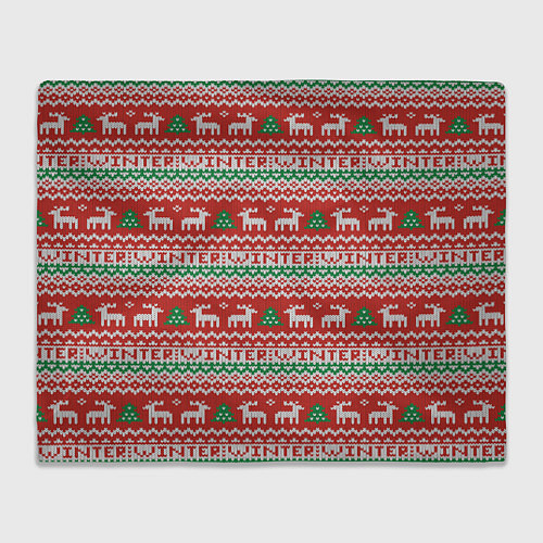 Плед Deer Christmas Pattern / 3D-Велсофт – фото 1