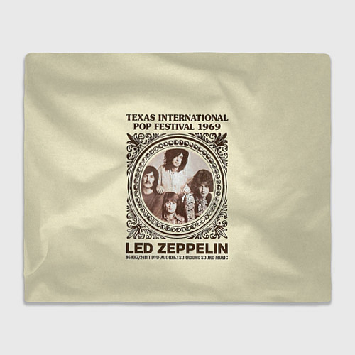 Плед Led Zeppelin - Texas International Pop Festival 19 / 3D-Велсофт – фото 1