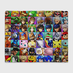 Плед SUPER SMASH ALL HEROES СУПЕР СМАШ БРОС