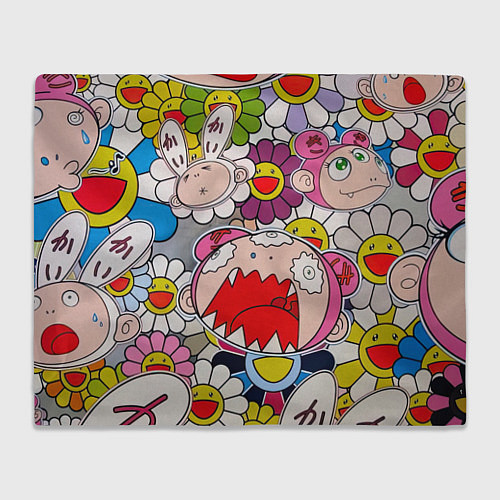 Плед Takashi Murakami кричащий арт / 3D-Велсофт – фото 1