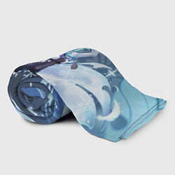 Плед флисовый Eula Lawrence Genshin Impact, цвет: 3D-велсофт — фото 2