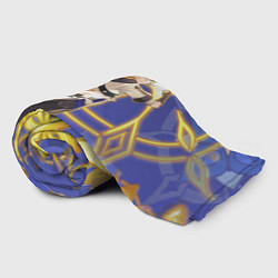 Плед флисовый Альбедо Genshin Impact, цвет: 3D-велсофт — фото 2