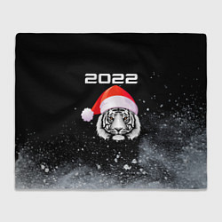Плед флисовый Новогодний тигр 2022, цвет: 3D-велсофт