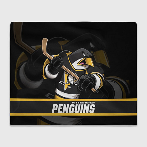 Плед Питтсбург Пингвинз, Pittsburgh Penguins / 3D-Велсофт – фото 1