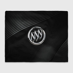 Плед флисовый Buick Black wave background, цвет: 3D-велсофт