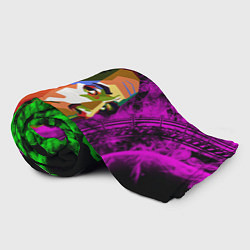 Плед флисовый Дуэйн Джонсон АРТ Скала, цвет: 3D-велсофт — фото 2