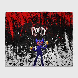 Плед флисовый Poppy Playtime длинный Монстр, цвет: 3D-велсофт