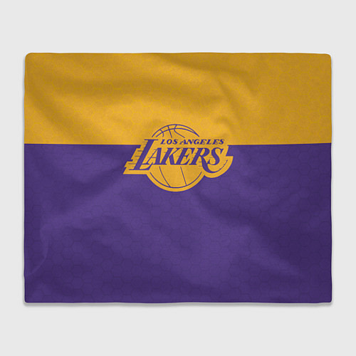 Плед LAKERS LINE HEXAGON SPORT / 3D-Велсофт – фото 1