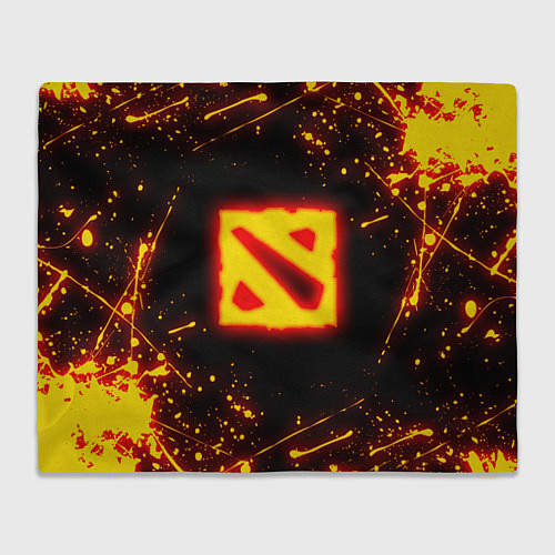 Плед DOTA 2 FIRE LOGO ДОТА 2 ОГНЕННЫЙ ЛОГО / 3D-Велсофт – фото 1