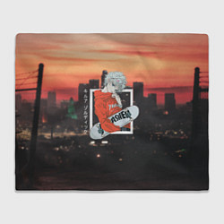 Плед флисовый Охотник х охотник Hunter x Hunter, Киллуа Золдик, цвет: 3D-велсофт