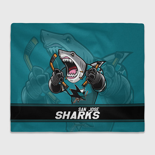Плед San Jose Sharks, Сан Хосе Шаркс / 3D-Велсофт – фото 1