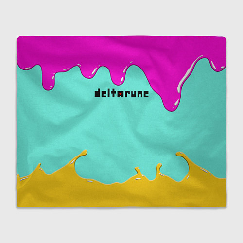 Плед Deltarune - Подтёки / 3D-Велсофт – фото 1
