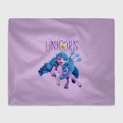 Плед флисовый Unicorn Izzy, цвет: 3D-велсофт