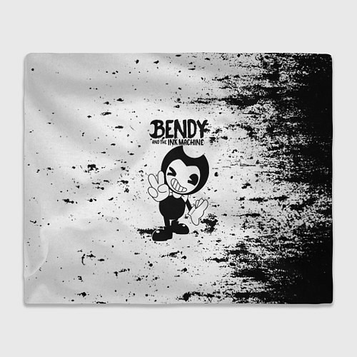 Плед Bendy and the ink machine - Black & White / 3D-Велсофт – фото 1