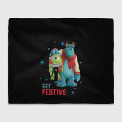 Плед флисовый Get festive, цвет: 3D-велсофт