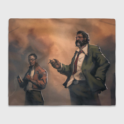 Плед Напарники в раздумьях / 3D-Велсофт – фото 1