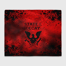 Плед флисовый State of Decay Зомби Апокалипсис, цвет: 3D-велсофт