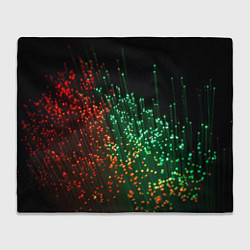 Плед флисовый Неоновые светящиеся палочки, цвет: 3D-велсофт