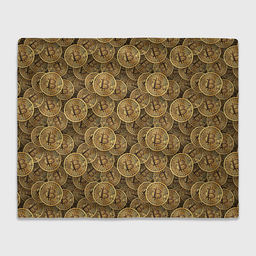 Плед Bitcoins / 3D-Велсофт – фото 1