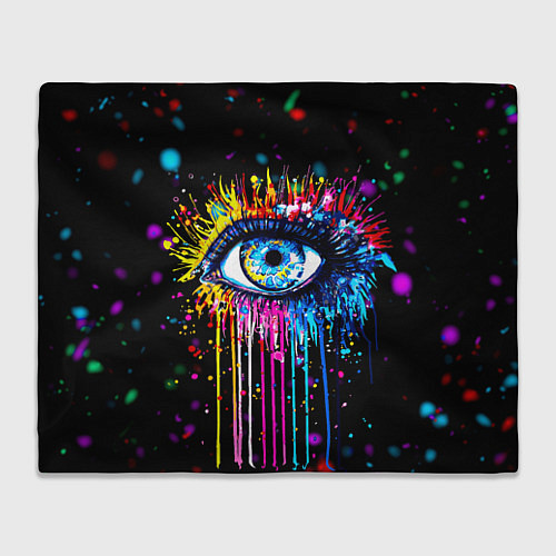 Плед Арт Глаз Брызги / 3D-Велсофт – фото 1