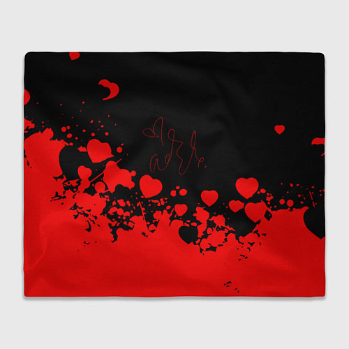 Плед Adele Сердечки Автограф / 3D-Велсофт – фото 1