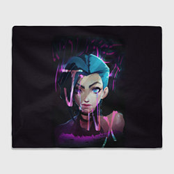 Плед League Of Legends Jinx neon