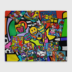 Плед Romero Britto - emoji
