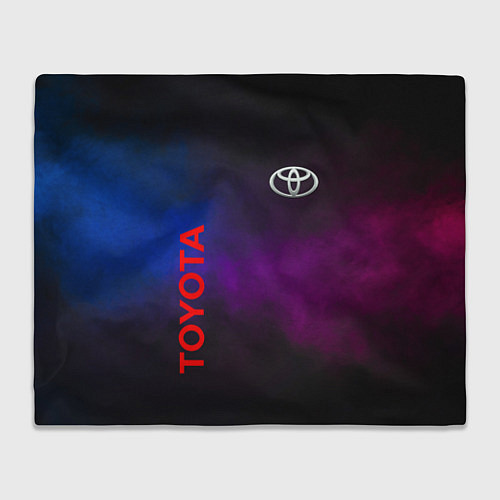 Плед Toyota - неоновый дым / 3D-Велсофт – фото 1