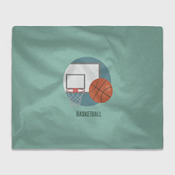 Плед флисовый Basketball Спорт, цвет: 3D-велсофт