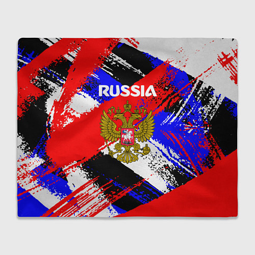 Плед Russia Геометрия патриотизм / 3D-Велсофт – фото 1