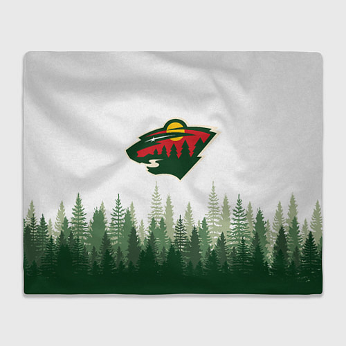 Плед Minnesota Wild, Миннесота Уайлд Лес / 3D-Велсофт – фото 1