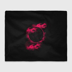 Плед флисовый Черная дыра Красная туманность, цвет: 3D-велсофт
