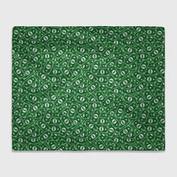 Плед Зелёные Банкноты