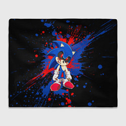 Плед флисовый Sonic Exe - I am God, цвет: 3D-велсофт