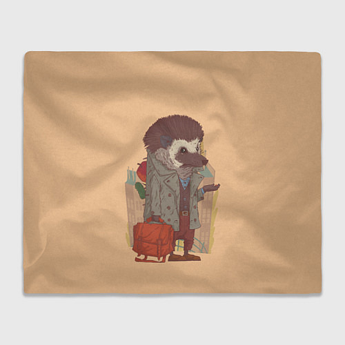 Плед Городской ёж / 3D-Велсофт – фото 1