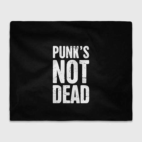 Плед PUNKS NOT DEAD Панки Живы / 3D-Велсофт – фото 1