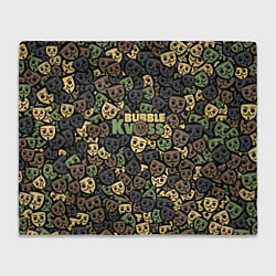 Плед флисовый Бабл Квас камуфляж, цвет: 3D-велсофт