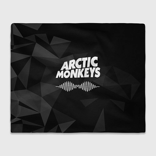 Плед Arctic Monkeys Серая Геометрия / 3D-Велсофт – фото 1