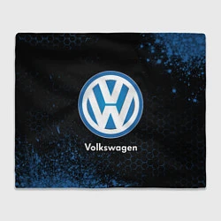 Плед флисовый Volkswagen - Объемный, цвет: 3D-велсофт