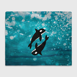 Плед Кит косатка в океане