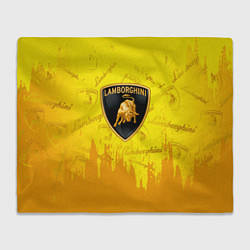 Плед Lamborghini pattern gold