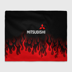 Плед флисовый Mitsubishi Огонь, цвет: 3D-велсофт