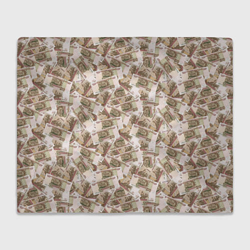 Плед Купюры 100 рублей / 3D-Велсофт – фото 1