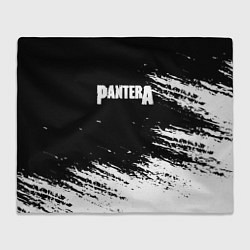 Плед флисовый Pantera Logo, цвет: 3D-велсофт