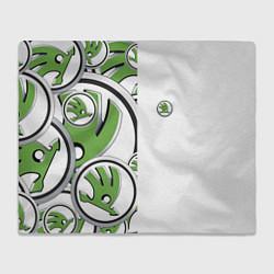 Плед Skoda Half Pattern Logo