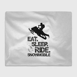 Плед EAT SLEEP RIDE SNOWMOBILE