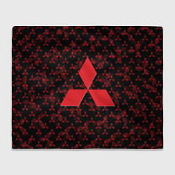 Плед флисовый MITSUBISHI BIG LOGO PATTERN, цвет: 3D-велсофт