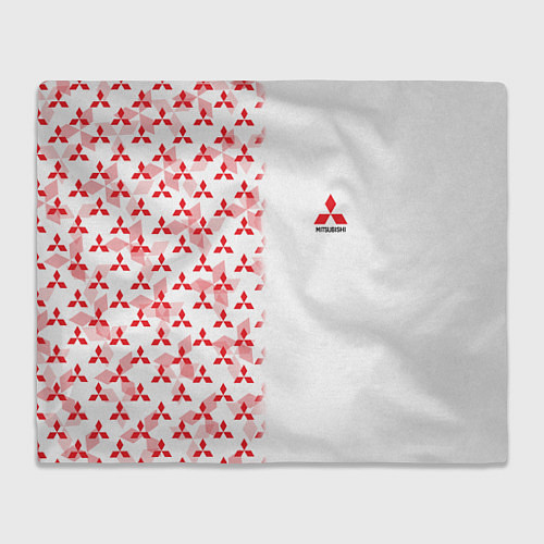 Плед Mitsubishi Mini logo Half pattern / 3D-Велсофт – фото 1