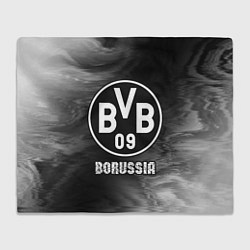 Плед флисовый БОРУССИЯ Borussia Art, цвет: 3D-велсофт