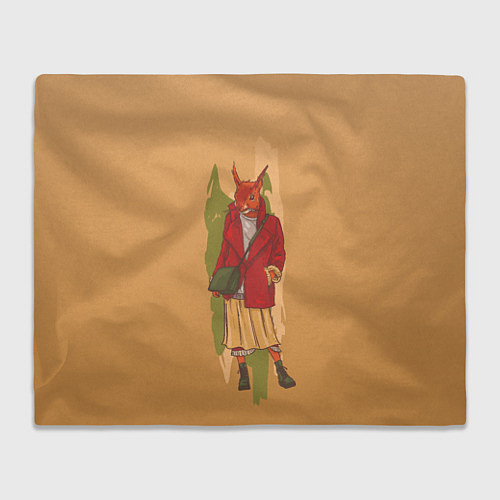 Плед Белка на стиле / 3D-Велсофт – фото 1